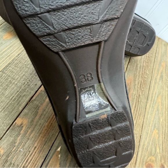 Flexus Clogs Size 38 Brown Anatomic Slip-on Casual Fall Comfort Shoes Women - Picture 8 of 9